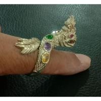 ราคา แหวนเงินพญานาคฝังพลอย Free Size (3261952238)