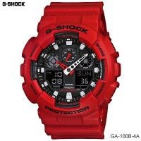ราคา Casio G-Shock นาฬิกาข้อมือผู้ชาย สายเรซิน Standard ANA-DIGI รุ่น GA-100B-4 - Red (2064516612)