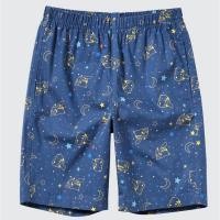 ราคา UNIQLO KIDS กางเกงเด็กขาสั้น ลาย Pokemon สีน้ำเงิน ผ้าคอตตอน (20851279332)