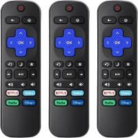 ราคา (3 แพ็ค) รีโมททดแทนสําหรับ Roku-TV-Remote,เข้ากันได้กับรีโมทคอนโทรล Onn-Hisense-TCL-Westinghouse-Sharp-Philips-Element Roku TV ทั้งหมด (49901908789)
