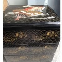 ราคา กล่องอาหาร เมลามีนมือสองญี่ปุ่น3 ชั้น (15272554472)