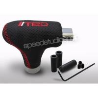 ราคา Speed Studio หัวเกียร์ auto หนังสีดำ ด้ายแดง TRD (2138793767)