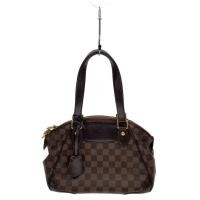 ราคา LOUIS VUITTON Handbag Damier Ebenne_Verona PM PVC Brown Patterned all over M41117 Direct from Japan Secondhand (51304015606)