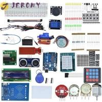 ราคา JEROMY Starter Kit สําหรับ Arduino Uno R3, Jumper Wire Sensor ปุ่ม Uno R3 โครงการ, F5 ไฟ LED 1602หน้าจอ LCD RFID Red Board Arduino การเขียนโปรแกรมการศึกษา (44953995816)