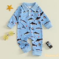 ราคา Tommy Baby - แจ๊บสูตแขนยาวดีไซน์ลายปลามีปุ่มปิดง่ายๆ สำหรับเด็กทารกวัยเรียนในฤดูใบไม้ร่วง (42659431684)