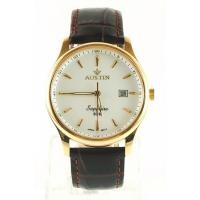 ราคา Austin นาฬิกาข้อมือ สีน้ำตาลเข้ม สายหนัง รุ่น #DU1408MGW-2 (139007198)
