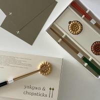 ราคา [Polaathome] Yakgwa Chopsticks Set / Made in Korea (29822452783)