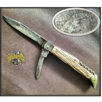 ราคา มีดพับเก่า R KOSA Solingen ประกับด้ามเป็นเขา ท้ายทองเหลือง เหล็กคาร์บอนสูง คมมาก สภาพไม่สมบูรณ์ เอาไปปั้นต่อ (21284746607)
