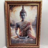 ราคา ภาพพระพุทธเจ้าพร้อมกรอบ สำหรับสักการะบูชา,ประดับตกแต่งบ้าน,ภาพมงคลสำหรับของขวัญของฝาก (24392874576)