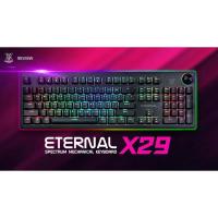 ราคา คียบอร์ด (Blue Switch) NUBWO X29 ETERNAL RGB เปลี่ยน Switch ได้ทุกปุ่ม (15217704413)