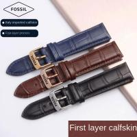 ราคา เหมาะสําหรับ Fossil Fossil Strap Cowhide สแตนเลสสตีลหัวเข็มขัดผีเสื้อ Unisex 12 มม.20 มม. (44851839490)