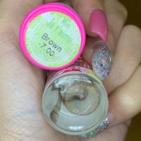 ราคา (-7.00) ค่าสายตา700 Mini Je T’aime Brown คอนแทคเลนราคาถูก (5132184813)