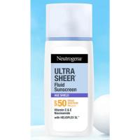 ราคา 40ml Neutrogena Ultra Sheer Fluid Facial Sunscreen Age Shield SPF50 PA++++ นูโทรจีนา ครีมกันแดดเนื้อฟลูอิด (41324929199)