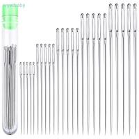 ราคา [IVY] 25 ชิ้น เข็มเย็บตาขนาดใหญ่ เข็มเย็บผ้า เข็มหนังแฮนด์เมด เส้นด้ายเหล็ก เข็มถัก ชุดเครื่องมือเย็บผ้า ดี (53854203210)