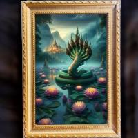ราคา ภาพมงคล รูปโปสเตอร์ รูปพญานาค รูปภาพพญานาคราช พญานาค 7 เศียร PY14 (26437200996)