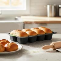 ราคา แม่พิมพ์ขนมปังซิลิโคน 4 ช่องสําหรับบาแก็ตต์ ไส้กรอกฝรั่งเศส และขนมปังปิ้งเบอร์เกอร์ ทนต่ออุณหภูมิสูง ถาดอบ เครื่องมืออบ (45305048092)