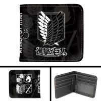 ราคา Anime Attack On Titan Wing of Liberty Short Wallet Levi Anime Coin Purse (42117304036)