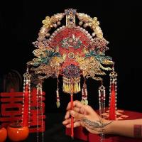 ราคา พร้อมสต็อกสองด้านสองสีอุตสาหกรรมหนักสไตล์จีนกลุ่มพัดลมเจ้าสาวแต่งงานมีความสุขพัดลมทําเองวัสดุแพคเกจที่ทําด้วยมือแต่งงานซิ่วเหอซีพัดลม 11.19 (57552607521)