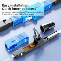 ราคา SAIVXIAN (10 ชิ้น) SC UPC SC APC FTTH Single Mode Fiber Optic Fast Connector FC301 (49853835550)