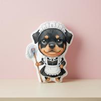 ราคา หมอนไดคัทสกรีนรูป พิมพ์2ด้าน ตุ๊กตา Pillowdoll ของขวัญวันเกิด หมอนน้องหมา French Maid Rottweiler ร็อตไวเลอร์ (52104080270)