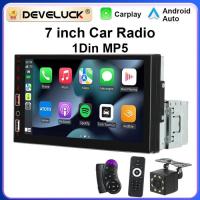 ราคา 7 inch Car Radio 1 Din MP5 Carplay Android Auto HD Autoradio Multimedia Player Car Stereo Bluetooth (48404546487)