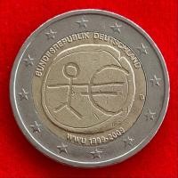 ราคา เหรียญยูโร เยอรมัน Germany 2 euro ปี 2009 2€ เหรียญที่ระลึก 10 Years of EMU (25657867769)