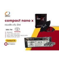ราคา COMPACT NANO X ผ้าเบรกหน้า(DEX-736) TOYOTA VIGO, REVO, PRERUNNER (25391472857)
