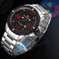 ราคา naviforce watch แท้ นาฬิกาข้อมือ สายแสตนเลส รุ่น NF9078-RED ของแท้ กันน้ำได้ (293599867)