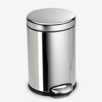 ราคา Simplehuman 4.5L Round Step Trash Can with Lid - Soft Close, Plastic, Compact Design (41777608688)