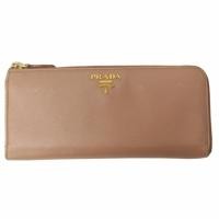 ราคา Prada Saffiano Leather Zip Around Long Wallet สีชมพู Gy19 ส่งตรงจากญี่ปุ่น มือสอง (29955247743)