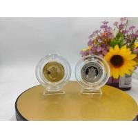 ราคา โลหะหมุนเหรียญที่ระลึกครบรอบอะคริลิทองเงินเหรียญที่ระลึกแม่แท่งเครื่องประดับกล่องไม้ (44903952447)