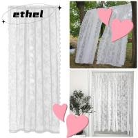 ราคา ETHEL ผ้าม่านลูกไม้ขนาด 150x200 ซม., สีขาว ลายปักดอกไม้จากโพลีเอสเตอร์ พร้อมกระเป๋ารอง rode สำหรับหน้าต่าง ตกแต่งห้องนั่งเล่นอย่างสวยงาม (56850753836)