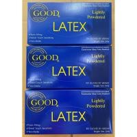 ราคา ถุงมือแพทย์ ถุงมือยาง GOOD LATEX มีแป้ง (100 ชิ้น/กล่อง) Size S,M, L (9410956749)