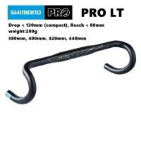 ราคา แฮนด์จักรยานเสือหมอบ SHIMANO PRO LT COMPACT สีดำ (21453836910)