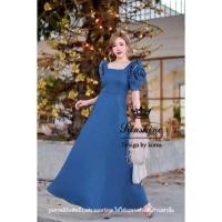 ราคา เดรสยาว เดรสยีนส์ แขนพองสวย เดรสยีนส์อลัง งานป้าย lady sunshine (8876349270)