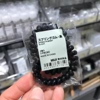 ราคา [MUJI] ยางรัดผม สีดำ (สปริง) - Spring Rubber (8964395865)