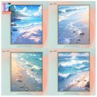 ราคา แฮมเล็ต【30*40ซม.】ระบายสีตามตัวเลข/ระบายสีด้วยมือ/ภาพวาดสีน้ำมันทิวทัศน์ริมทะเล/อินสไตล์/ภาพวาดห้องนอนภาพวาดตกแต่ง (22975723798)