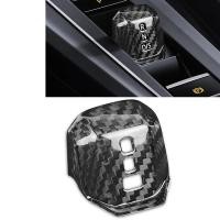 ราคา สําหรับ Volkswagen VW Golf 8 GTI/Golf 8 2021-2024 AT จริงแห้งคาร์บอนไฟเบอร์ภายในเกียร์ Shift Shifter หัวลูกบิดฝาครอบหมวก Trim (54103363706)