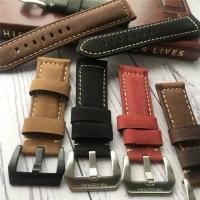ราคา สายนาฬิกาข้อมือ สายหนังวัวแท้ แฮนด์เมด สําหรับ PAM Panerai 22 24 มม. (26651484726)