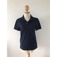 ราคา AIIZ เสื้อคอปก แขนสั้น ปักหน้า สีกรม เสื้อผ้าผู้หญิง มือสอง (28557360317)