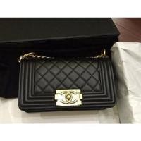 ราคา Second-hand authentic Chanel Chanel cowhide black diamond re (40264197785)