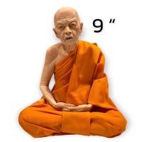 ราคา (หน้าตัก 9นิ้ว สูง25ซม.)หลวงปู่ทิม วัดละหารไร่ งานไฟเบอร์หุ่นขี้ผึ้ง ห่มจีวรเสมือนจริง ท่านเป็นพระเกจิอาจารย์ผู้เรืองวิท (17373703658)