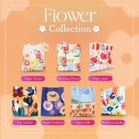 ราคา RINA Tote - กระเป๋าผ้า แคนวาส ลายดอกไม้ มีซับใน กระเป๋าช่องเล็ก (26516487629)