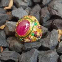 ราคา แหวนพลอยทับทิมหัวมอญทัวมาลีน (8904729233)