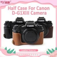 ราคา เคสกระเป๋าหนัง PU แบบครึ่งหนึ่ง ป้องกันกล้อง สําหรับ Canon G5X2 G5XII G1XII G1X2 G7XII G7X2 R8 R50 R100 R5 R6 R7 R6II M6 M6II M50 M50II (24470794206)