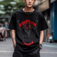 ราคา Rock Band Guns N Roses Tshirt Oversize Baju 100_ Cotton Skull N Rose Short Slevee (24934267129)