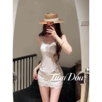 ราคา บิกินี่ทะเล bikini 2025ใหม่ [แสงจันทร์สีขาว] ลูกไม้บริสุทธิ์คุณภาพสูงชุดว่ายน้ำน้ำพุร้อนวันหยุดบิกินี่สามชิ้น (53755103885)