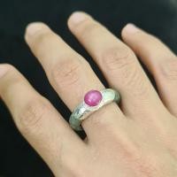 ราคา แหวนหยกเงินแท้หัวทับทิม (27757454214)