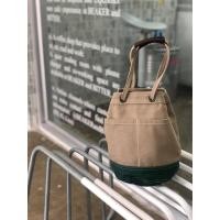 ราคา Mini Bucket Khaki/Green กระเป๋าทรงขนมจีบ ผ้าแคนวาส สะพายได้สองแบบ มีช่องด้านหน้า 2ช่อง Underlinebags (8448778499)
