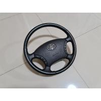 ราคา พวงมาลัยมัลติ TOYOTA ปุ่มสองฝั่ง ลายไม้ดำ สภาพสวย แท้ญี่ปุ่น (23257151187)